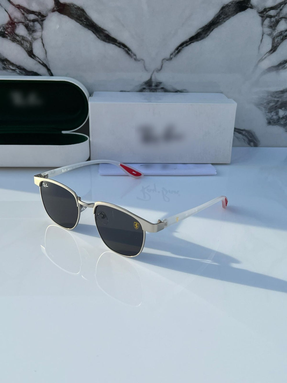 Matt white RB sunglasses