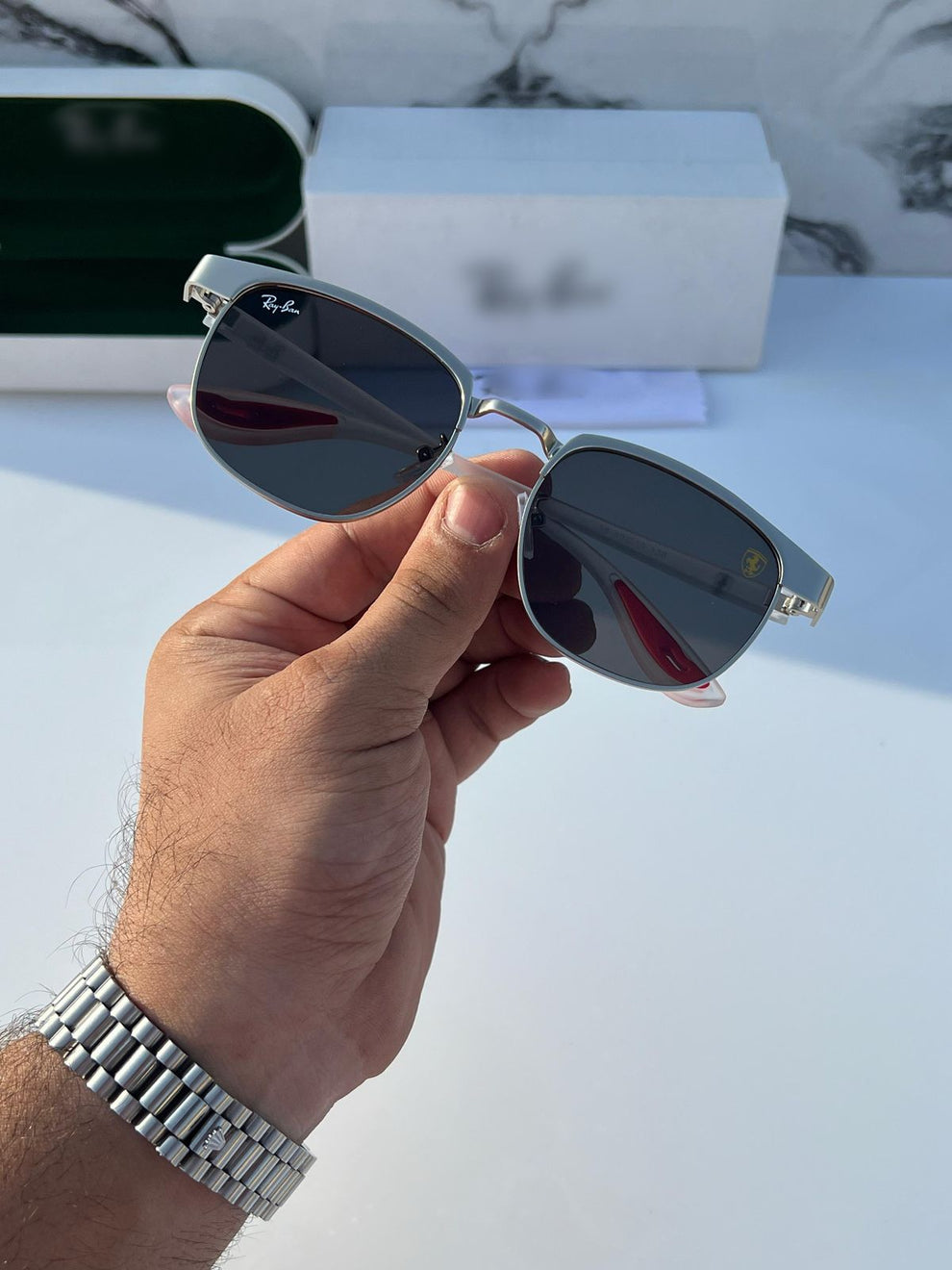 Matt white RB sunglasses