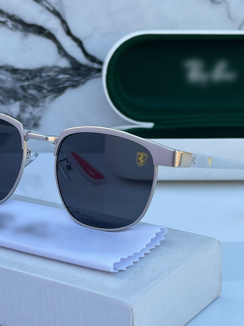 Matt white RB sunglasses