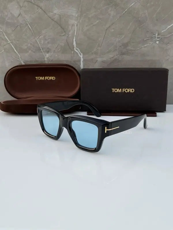 T&F oversized sunglasses Blue tint