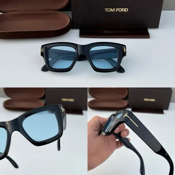 T&F oversized sunglasses Blue tint